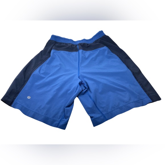 lululemon athletica Other - Mens Lululemon Blue and Black Athletic Drawstrings Logo Shorts Size Medium